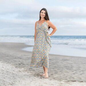 Oraya - Side Tie Midi Dress